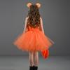 Girls Halloween Cosplay Costume Carnival Fancy Girl Performance Pumpkin Party Dress