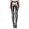 Halloween Costume Women's Skull Print Slim Leggings