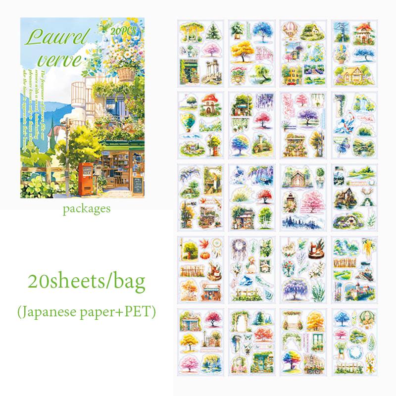 

20 листов/упаковка Наклейка Книга DIY Справочник Чехол для телефона Дневник Фоторамка Украшение для кружки