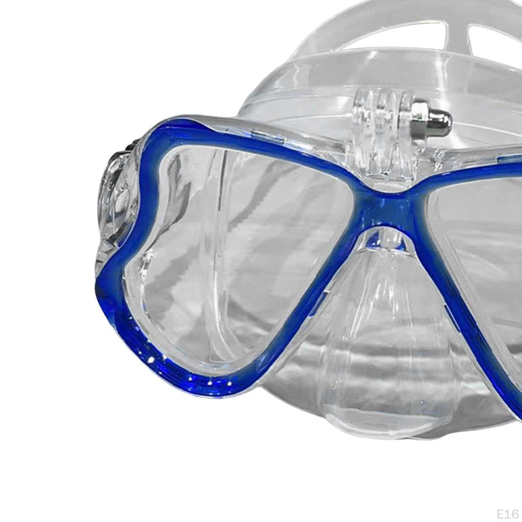 Diving Mask Swimming Camera View Fits Perfectly Over Anti-Fog Goggles for