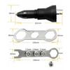 Electric Riveter Nut Riveting Tool Cordless Riveting Drill Adaptor Insert Nut Tool with Wrench&Nuts 2.4- 4.8 mm