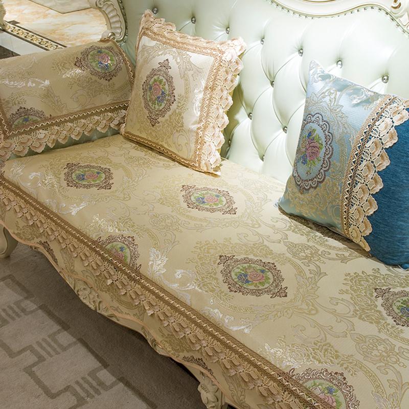 European Sofa Cover Luxury Jacquard Sofa Cushion Living Room Decoration Universal for All Seasons Non-slip Couch Cover Slipcover