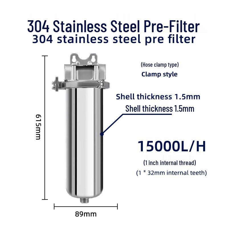 Stainless Steel Whole-House Water Purifier with Backwash System