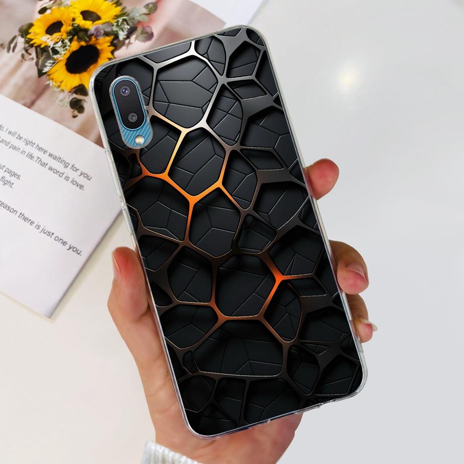 For Samsung Galaxy A02 Case SM-A022F Cute Fashion Painted Cover Clear Silicone Phone Case For Samsung A02 M 02 Galaxy M02 Bumper