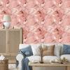 Wallpaper Marble Coral, Red, Peach and Cream 50x1000