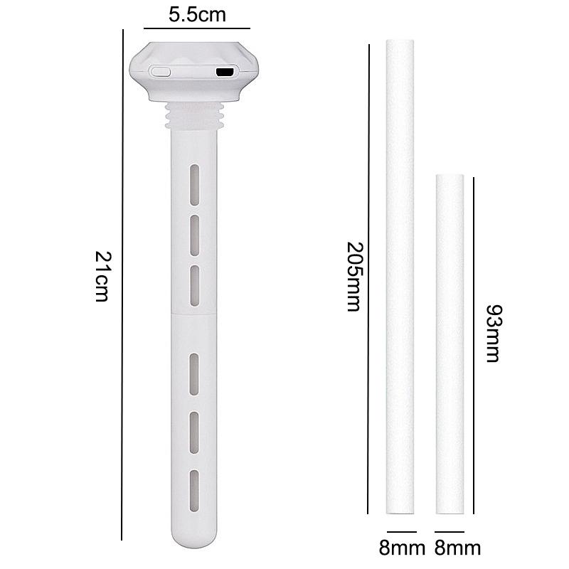 Mini USB Powered Portable Humidifier with Dimmable Soft Night Light Fits Various Bottles for Office Desktop Trip Use