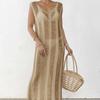 Women's Sexy Cut Out Tank Top Beach Bikini Smock Loose Long Dress