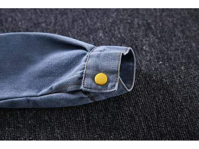 Boys' Smiley Face Denim Set: Fashionable 2026 Star T-shirt for Toddlers and Young Children