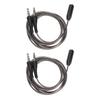 2PCS HiFi Stereo Headphone Splitter Noise Reduction Mic Earphone Splitter  for PC
