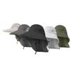 Summer Wide Brim Sun Hat Breathable Mesh Sides Outdoor Camping Travel Fishing Hat With Adjustable Neckband