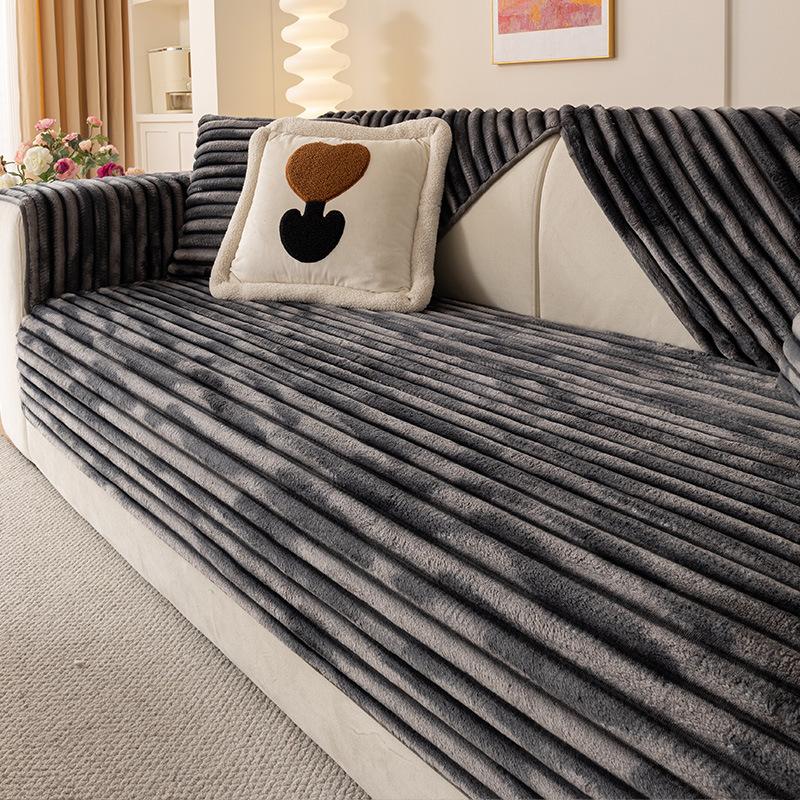 Autumn And Winter New Flannel Sofa Cushion  High-End Leather Sofa Cover Non-Slip Sofa Cover Cloth Towel Seat Cushion