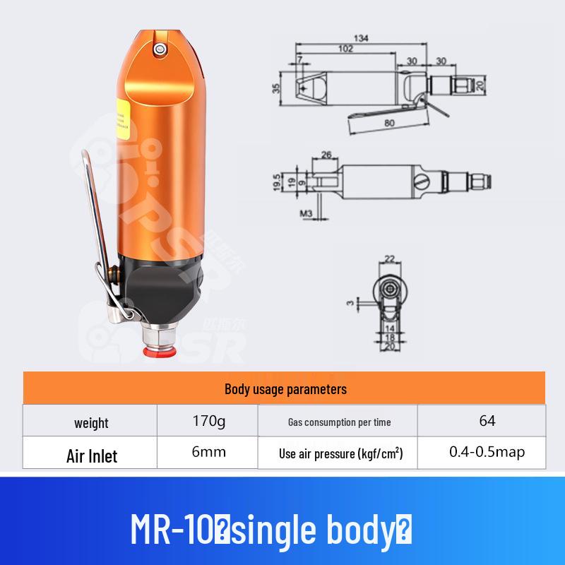 Industrial MR-10 Pneumatic Hand-Press Scissors: High-Pressure Air Shear for Cutting Plastic & Metal Sheets