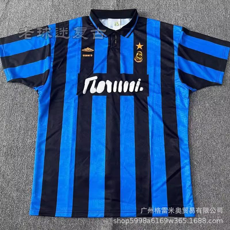 09-10 Inter Retro Jersey Ronaldo Inter Milan 2001/02 Jersey Football Jersey