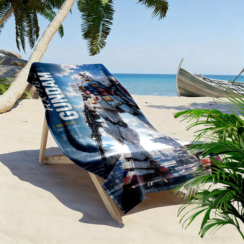 TRANSFORMERS Print Beach Towel, Large Soft Quick Dry Towel for Beach Camping Swimming