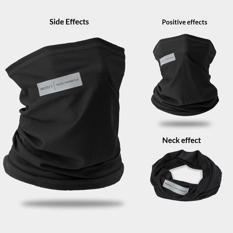 Outdoor Uv Protection Ice Silk Mask Sunscreen Face Cover Neck Wrap Unisex Anti-Uv Scarf Cycling Uv Mask Ear Hanging Neck Scarves