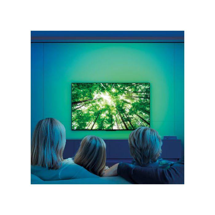 Bandă LED RGB pentru TV - KSIX smart your tech - 2 m - Tăietoare - 480 lm - Compatibilă Alexa, Google Home, Siri