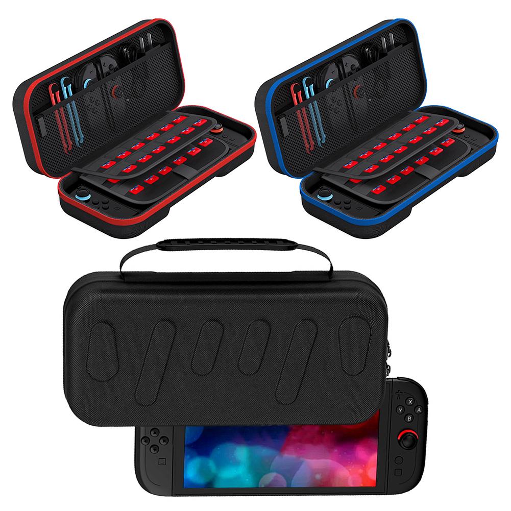 Portable Travel Organiser with 24 Game Card Slots Shockproof Console Storage Bag Anti-Scratch Console Protective Handbag for NS2