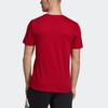 Adidas Letter Comfortable Versatile Sports Crew Neck Short Sleeve T-Shirt Men Tops Deep-Red ED7276