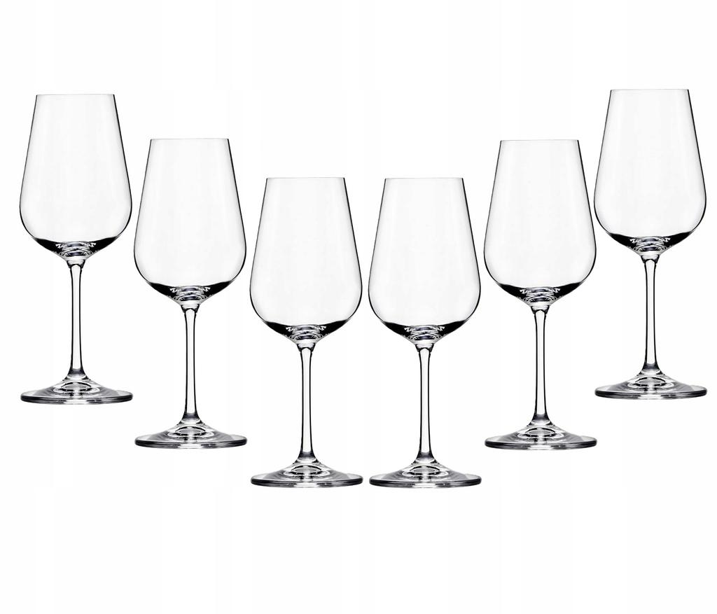 Glass Wine Glasses On Stem, Clear, Porto