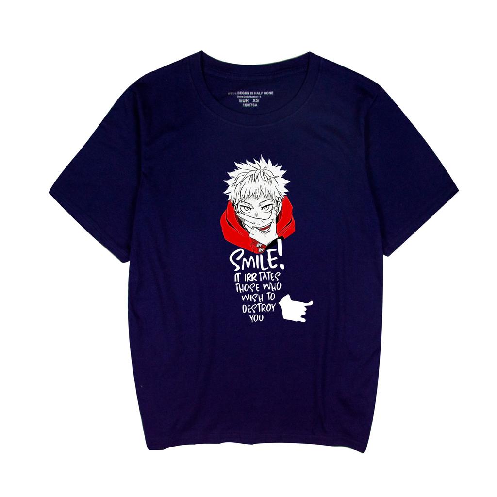 Jujutsu Kaisen Cartoon Tshirt Hip Hop Men Women Anime Print Top Tees Tshirts Fashion Summer T-shirt