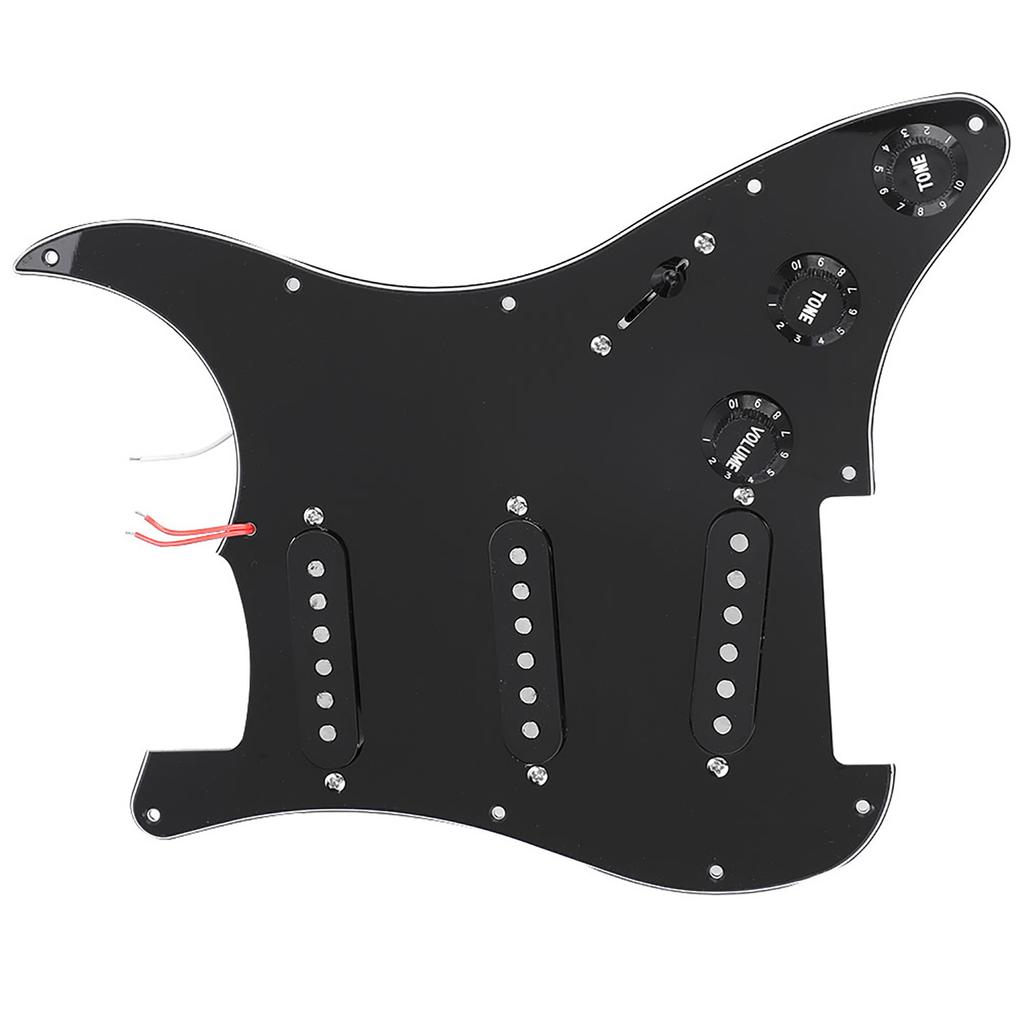 1 Set DIY Electric Guitar Kits Pickguard Back Cover Bridge System for ST Style Guitars