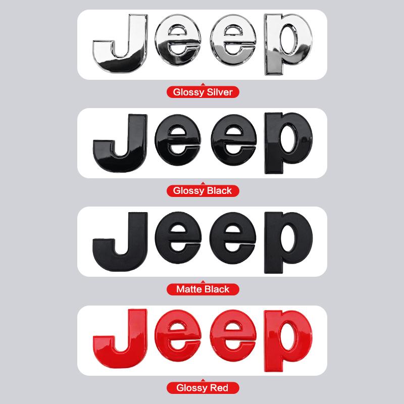 1 Stück Auto Front Hinten Logo Auto Kühlergrill Emblem Aufkleber für Jeep Renegade Compass Grand Cherokee JK Wrangler Rubicon Zubehör