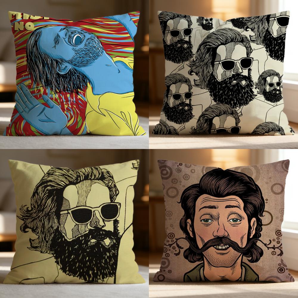Fashion J-JJohn Misty Cushion Cover Soft Washable Pillow Case Multi-Scene for Couch Bed Travel Office Use