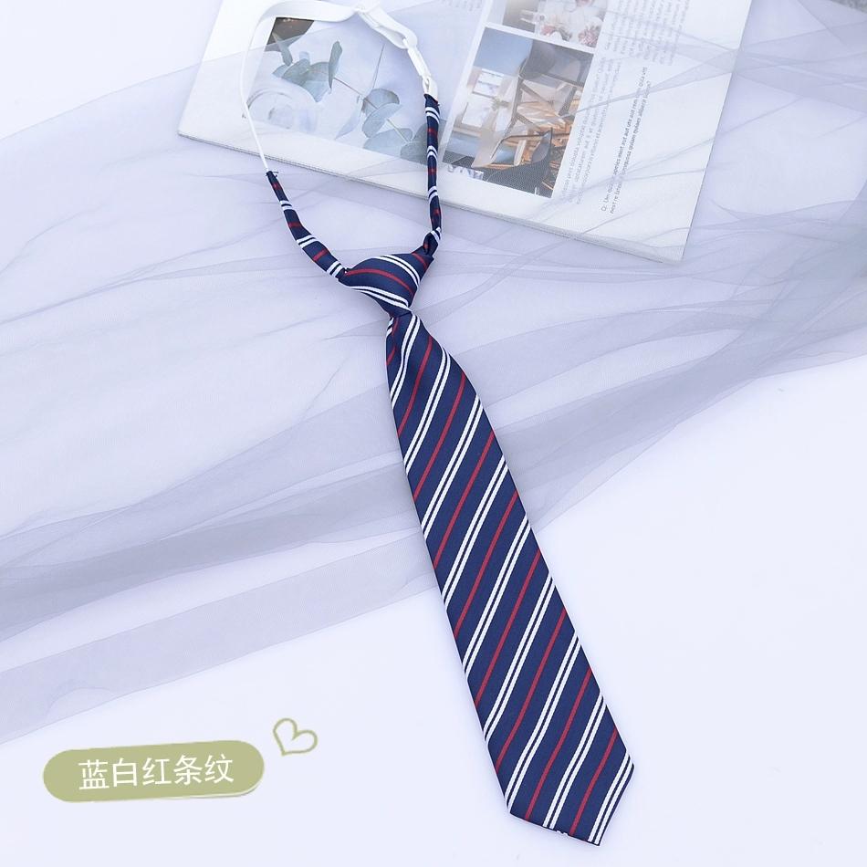 Preppy Chic JK Ties Women Young Girls Striped Necktie Retro Badge Brown Lazy-tie College Student DK Uniform Shirt Dress Cravat