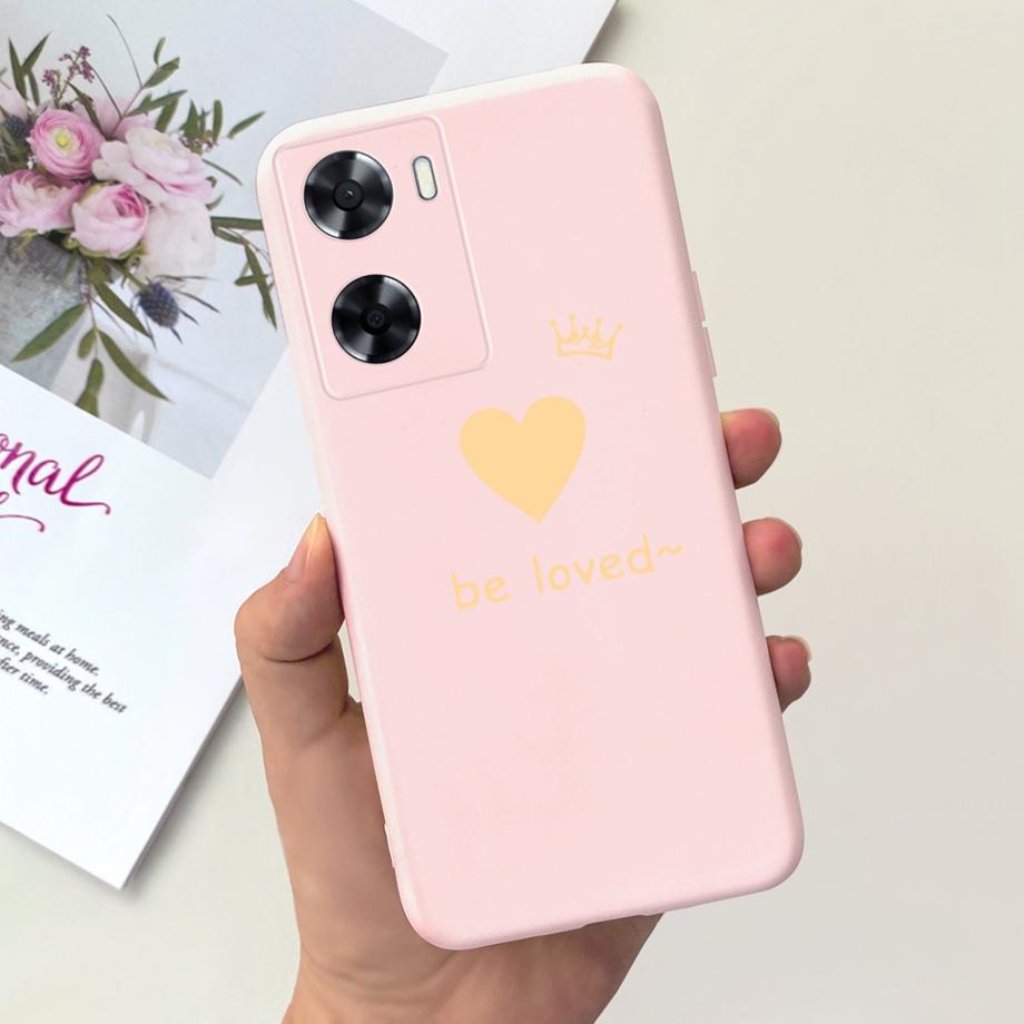 For OPPO A57 4G CPH2387 Case For OPPO A77 5G CPH2339 Soft Silicone Flower Phone Cover For OPPO A77S A57S A57e 2022 Funda TPU Bag