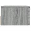 Wall Mounted Nightstand Gray Sonoma 34 X 30 X 20 Cm