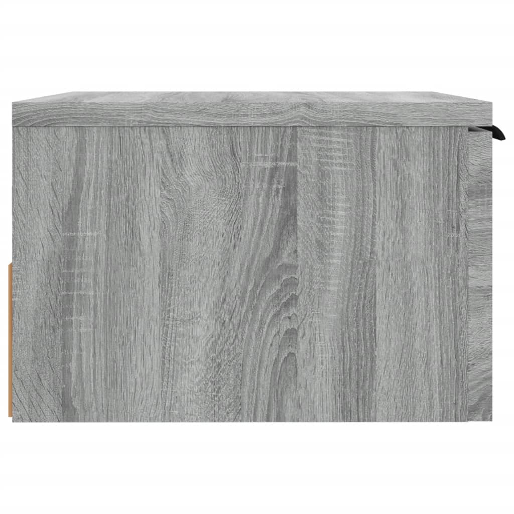 Wall Mounted Nightstand Gray Sonoma 34 X 30 X 20 Cm