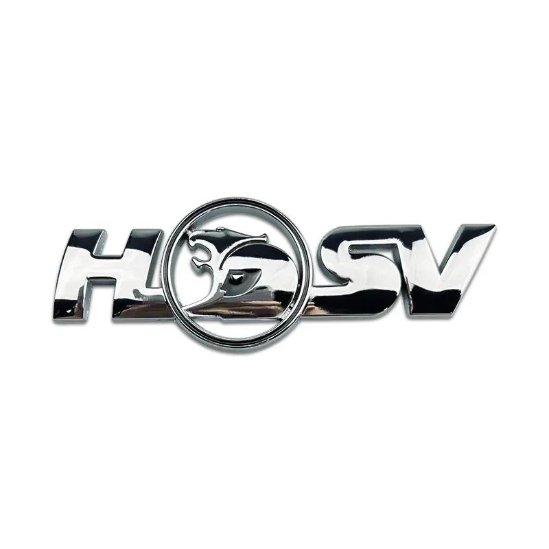 Metal Car Body Sticker for HSV Logo Auto Emblem Front Grille Rear Trunk Decoration