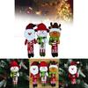 Christmas Decor Santa Snowman Reindeer Fabric Swinging Ornament For Holiday Tree