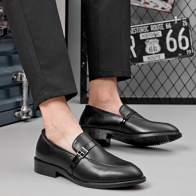 Men's British Style Leather Loafers - 2025 Spring/Autumn, Slip-On, Size 38-47