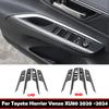 LHD RHD For Toyota Harrier Venza  21 23 2024 ABS Wood Car Window Lift Switch Panel Stickers Door  Inner Armrest Frame Cover