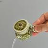 35ml Retro Coarse Pottery Mini Side Handle Pot Chinese Fingertip Teapot Handmade Tea Brewing Small Kettle Kung Fu Tea Teaware