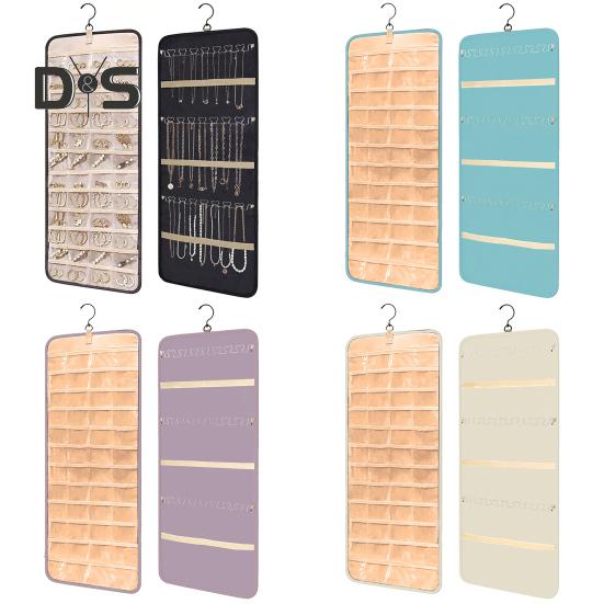 Hanging Jewelry Organizer Necklace Holder Large Capacity Anti-tangle Earrings Rings Hanger Jewelry Display Rack