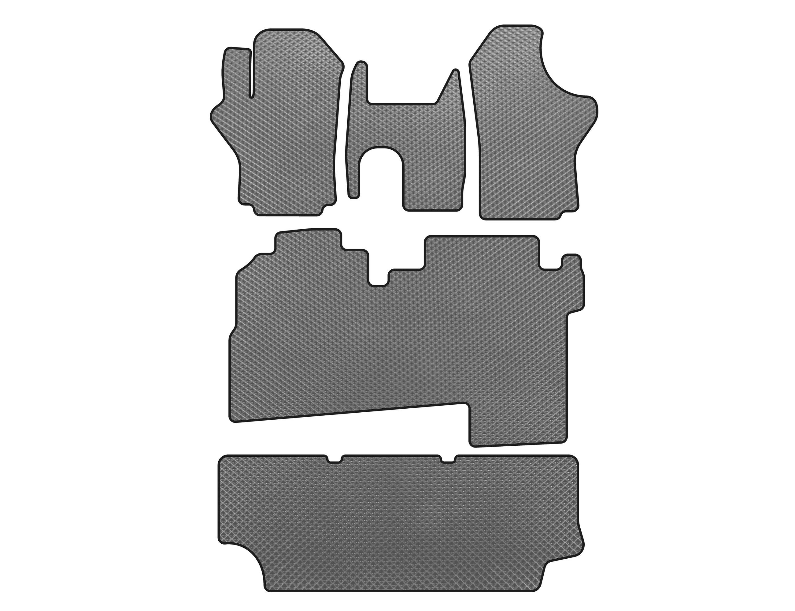 

EVA mats (2004-2007, 3 rows, 8-seater, Grey) for Hyundai H200, H1, Starex