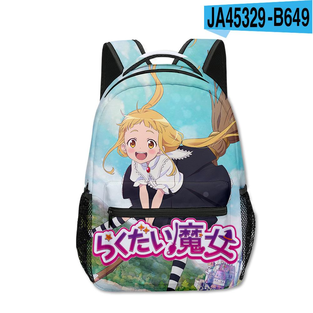 Cartoon Novelty Kpop Youthful School Bags Unisex Japan Anime Lost Witch Travel Bags 3D Print Oxford Notebook Shoulder Backpacks
