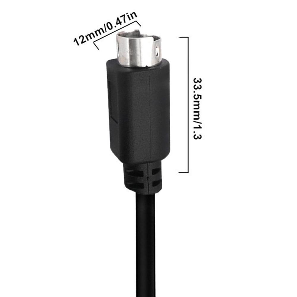 Mini DIN 6pinový kabel 0,5 metru samec-samec přímé konektory měděné jádro prodlužovací kabel
