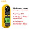 Hema AR816+ Handheld Mini Anemometer: Wind Speed & Temperature Meter