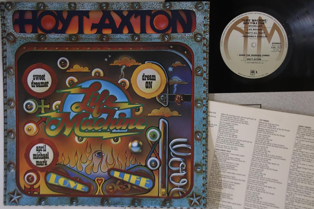 LP Record HOYT AXTON - Life Machine AML207 A&M 1974 Japan Country Used