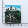 Cambodia Travelling Fridge Magnetic Stickers Angkor Wat Tourist Souvenirs Fridge Magnets Home Decor Message Board Stickers