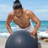 [TRNR] Trainer Balance Ball, 65cm, with Air Pump, Chair, for Core Training, Muscle Training, Pilates, Diet, and Exercise / Midnight