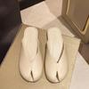 Fashion Baotou Half Slippers 2025 New Korean Edition Women's Summer Outerwear Bow Fashion Cool Trawl Red Versatile Fashion Flat Bottom