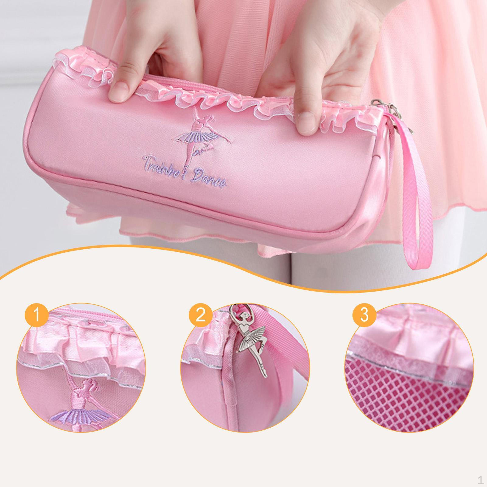 

Сетчатая сумка для танцевальной обуви Сумка с дышащим многоцелевым ремешком на запястье Косметичка для переноски