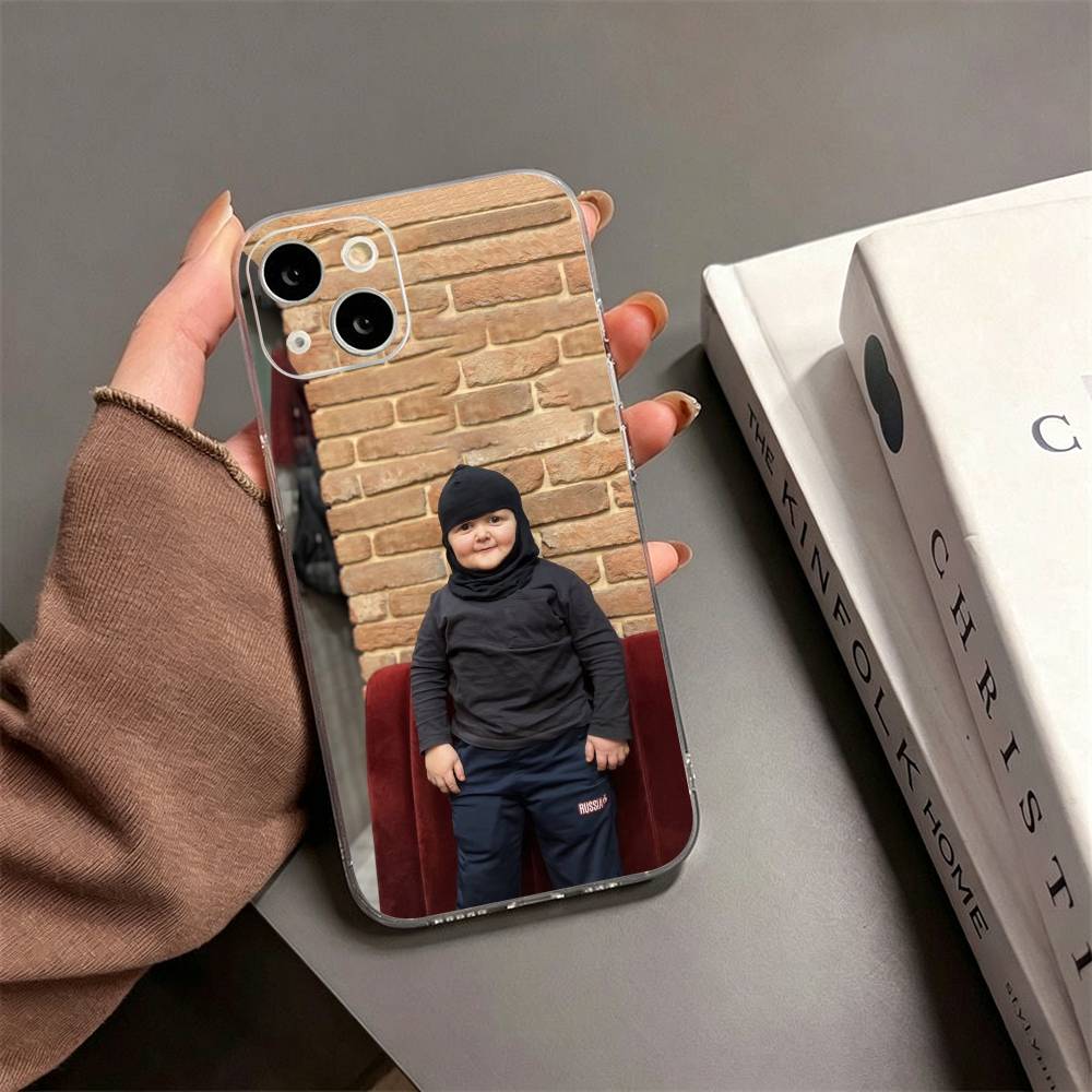 Funny Babaite Hasbulla Phone Case For iPhone17,16,15,14,13,12,11 Plus,Pro Max Soft Transparent Cover iPhone16e