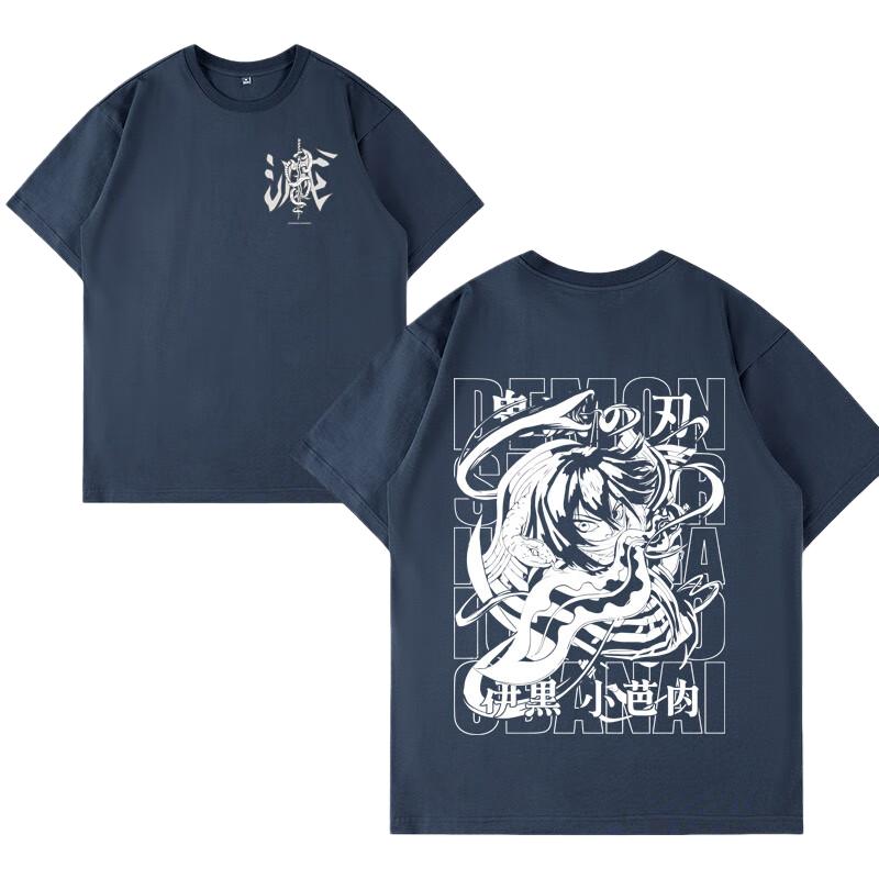Japanese Anime Demon Slayer Printed T-shirt Men's and Women's T-shirt Men's Top Sports T-shirt Men's T-shirt Summer Tee
