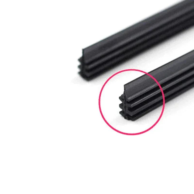 2Pcs/lot Universal Auto Vehicle Insert Soft Rubber Strip Refill for Frameless Wiper Blades 6mm 26  24  22   Car Accessories 2Pcs 26 Inches