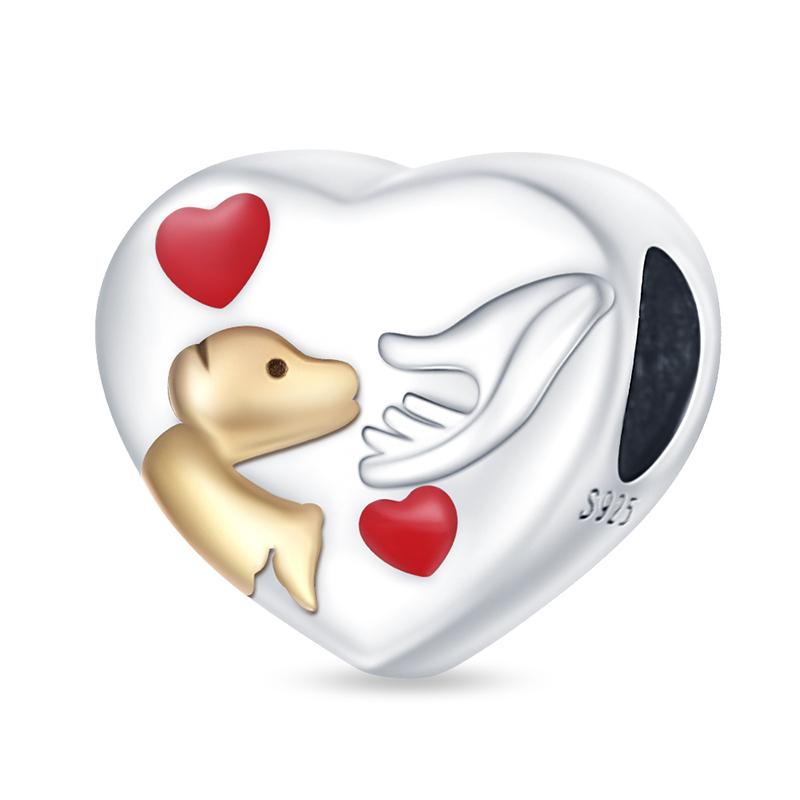 Copper Flower And Colorful Butterfly Beads Charms Fit Original Bracelet For Women Fine Jewelry Making